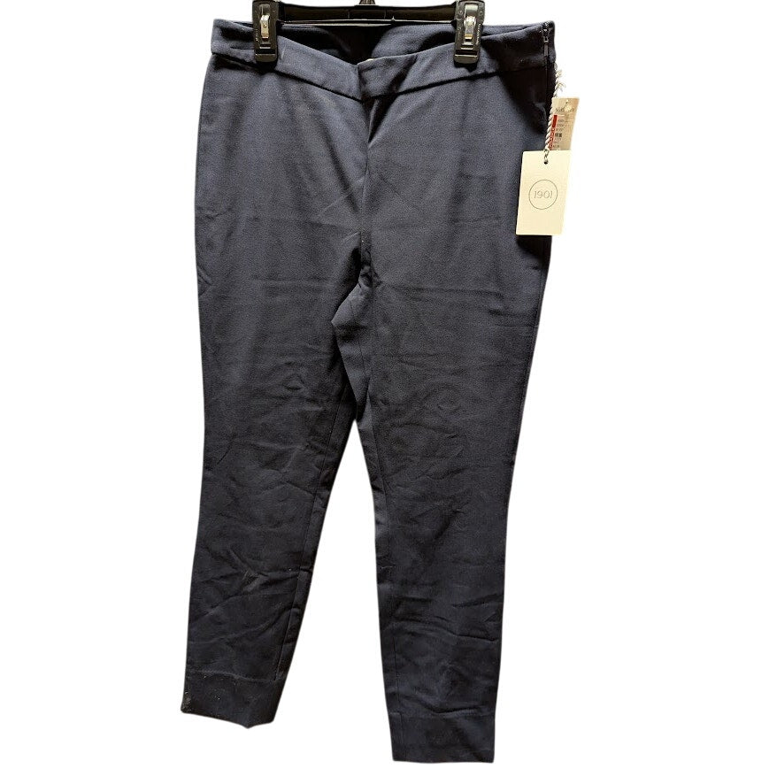 Nordstrom NEW pullon 1901 Navy Night Size 8 Cropped Stretchy Pants slacks