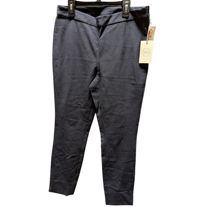 Nordstrom NEW pullon 1901 Navy Night Size 8 Cropped Stretchy Pants slacks