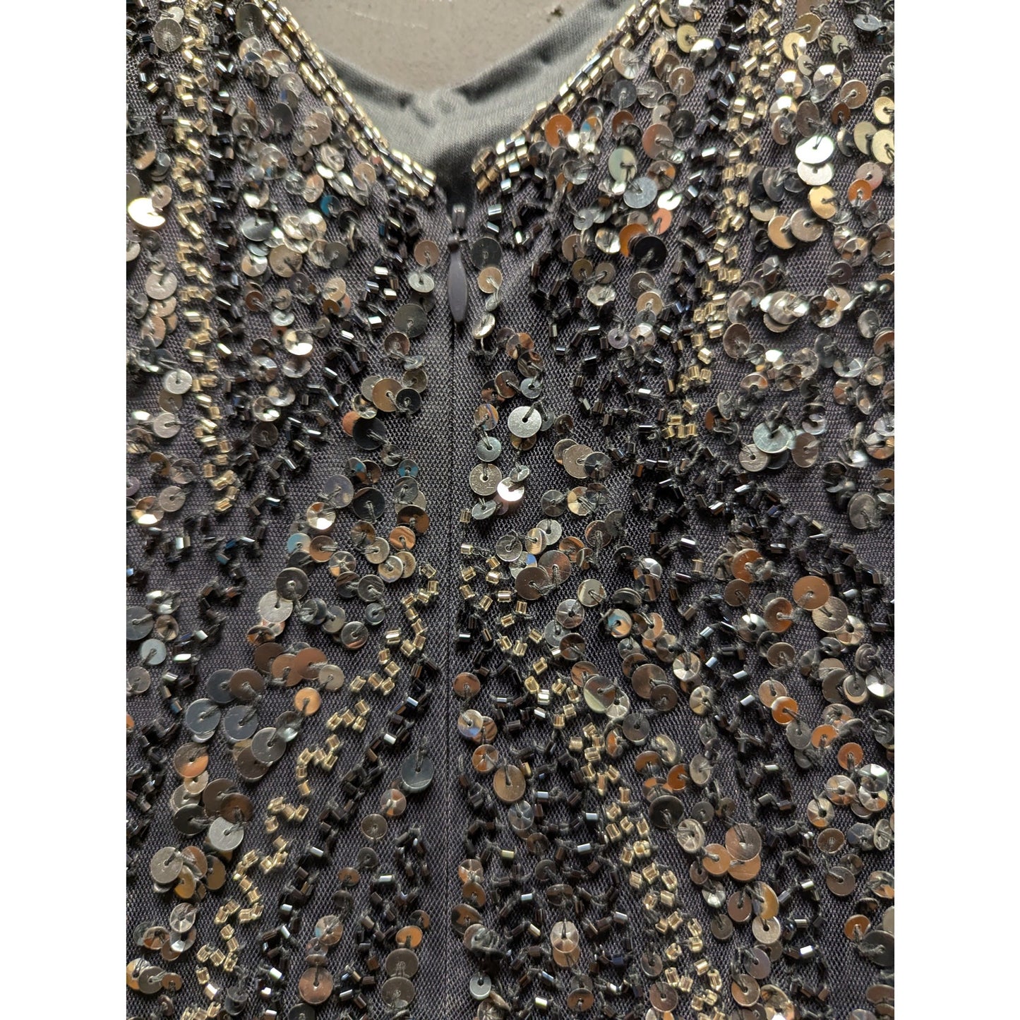 NWT Pisano Nights Beaded Sequin Formal Dress / Gown Size 10 NEW