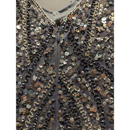 NWT Pisano Nights Beaded Sequin Formal Dress / Gown Size 10 NEW