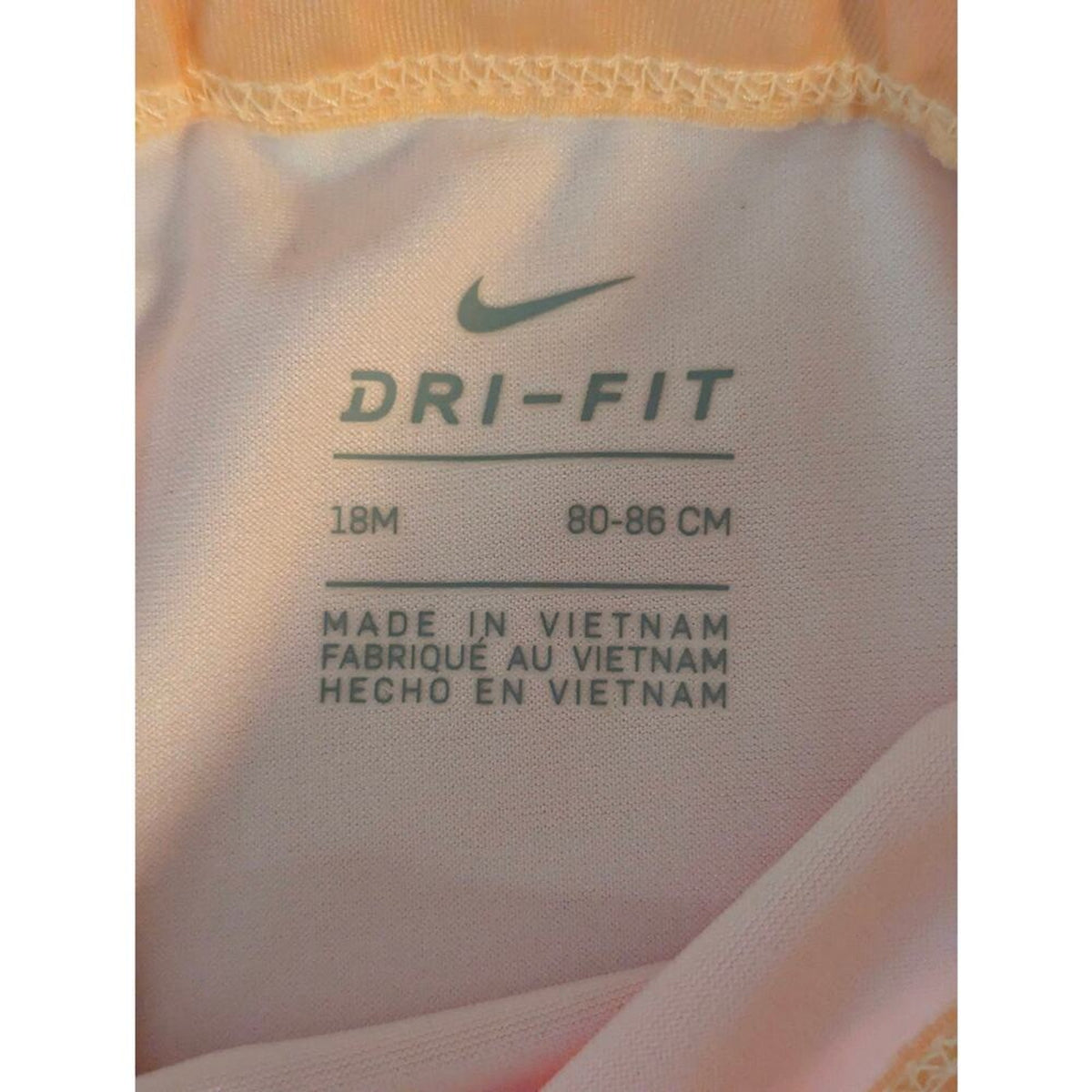 Nike Dri-FIT Toddler Girls Ombre Pink Orange Cropped Leggings 18M