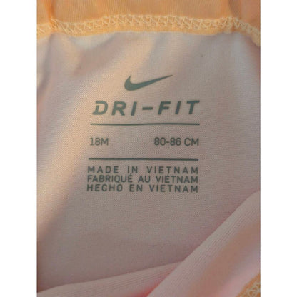 Nike Dri-FIT Toddler Girls Ombre Pink Orange Cropped Leggings 18M