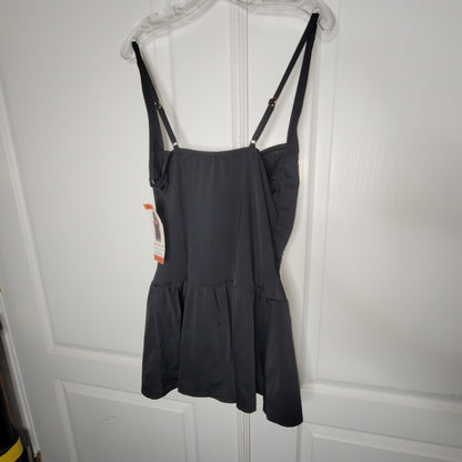 Nygard Slims Black One Piece Swimdress Swimsuit NWT XXL (14/16)
