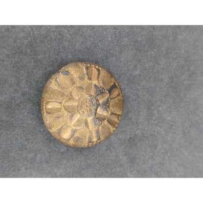LOT GG of 10 Antique Vintage Victorian Brass Mixed Materials Buttons ESTATE FIND