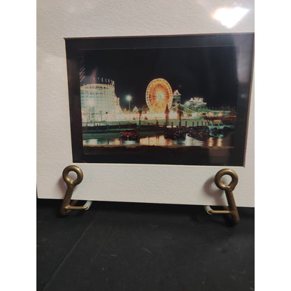 Original Night Carnival Ferris Wheel Landscape Photograph Signed Dan Evans 1993