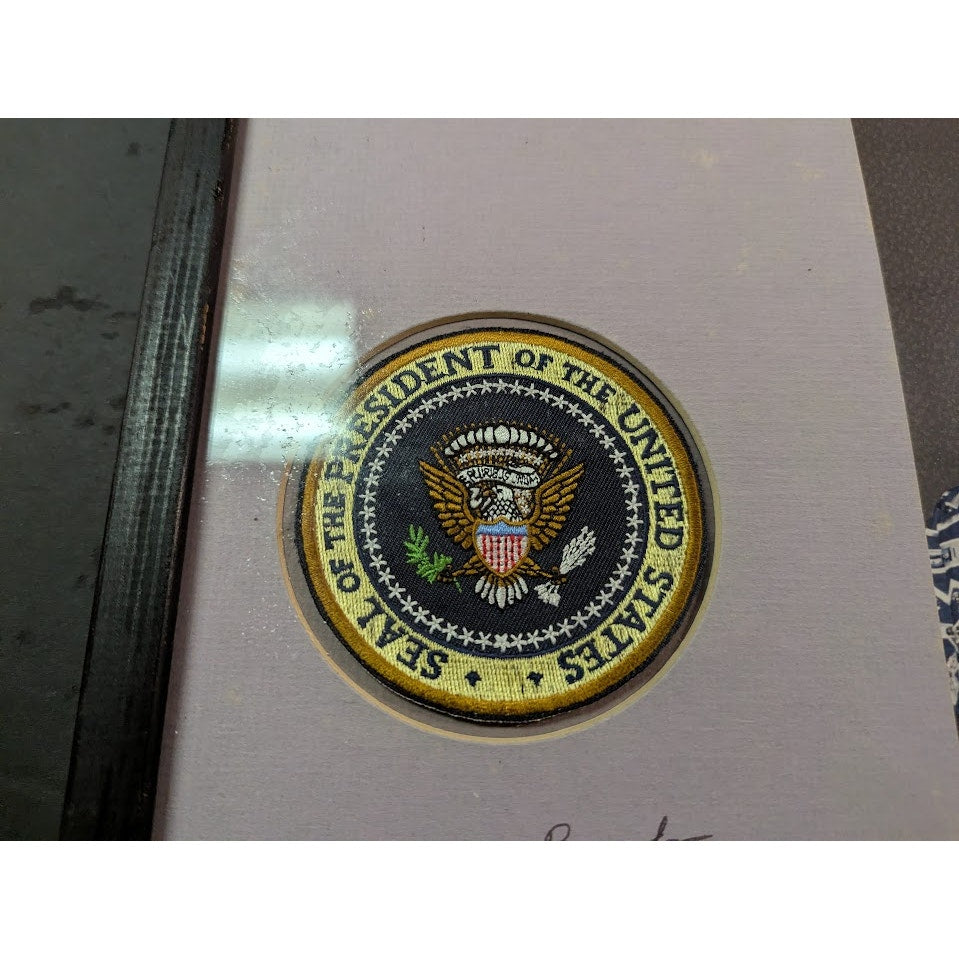 Bill Clinton Signed White House Photo Inscribed by Gerald Lewis Framed Rare