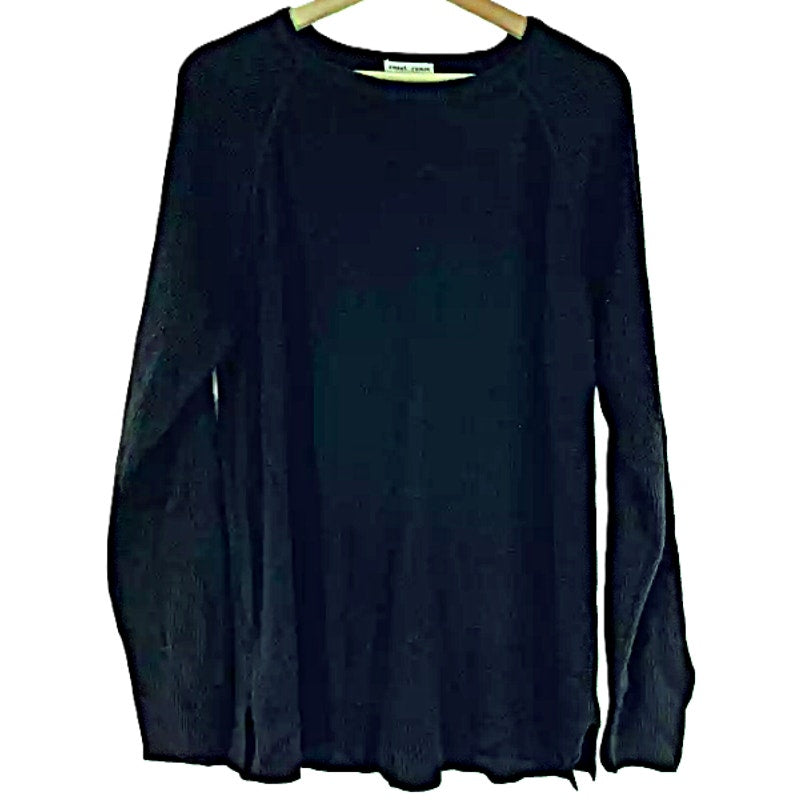 NWT Sweet Romeo Modern Crew Neck Raglan Sleeve Sweater Sz Small in Black