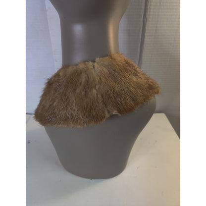 Vintage Real Fur Collar Wrap Stole Coat Collar Crafting Costume