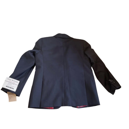 Isaac Mizrahi Boy’s Blazer Jacket Color Navy Blue Red Pocket Square NEW Size 5