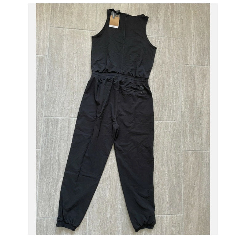 THE NORTH FACE Never Stop Wearing Jumpsuit Black sleeveless NEW SMALL elastic