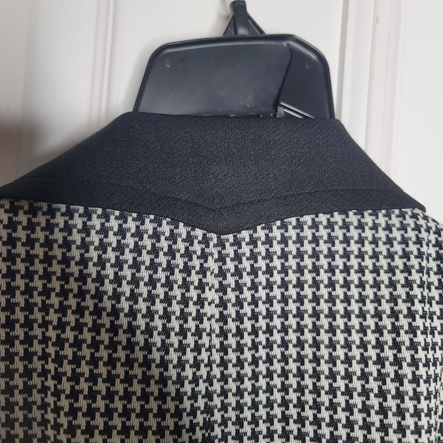 Vintage Storrs Schaefer Cinncinati Houndstooth 70's Poly Rockabilly Blazer 42R
