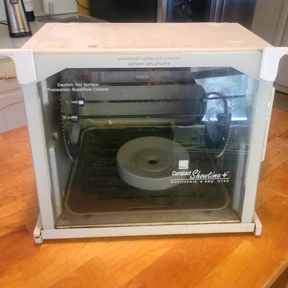Ronco Compact Showtime Plus Rotisserie & BBQ Oven Chicken Doner Gyro Prime Rib