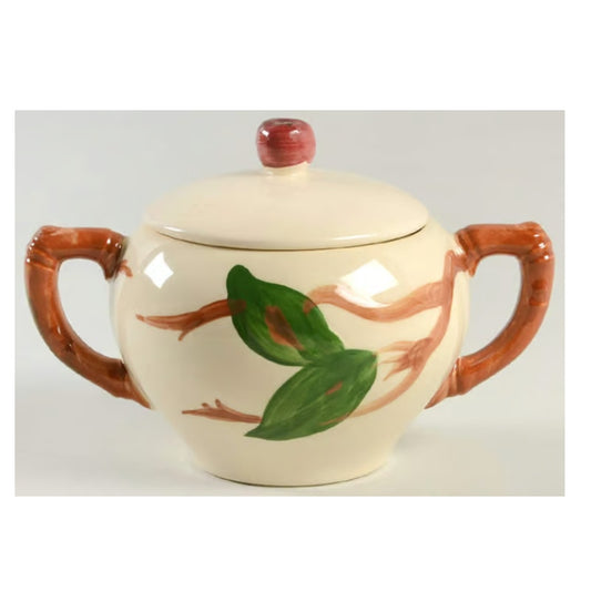 FRANCISCAN VINTAGE Sugar Bowl & Lid Apple USA Backstamp