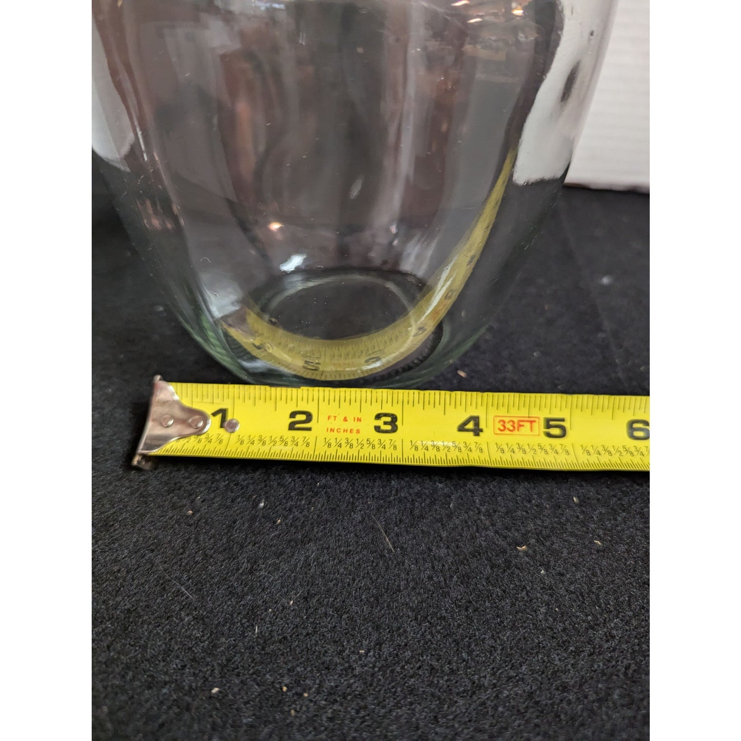 Vintage Clear Glass Demijohn Bottle Carboy Vase Bottle