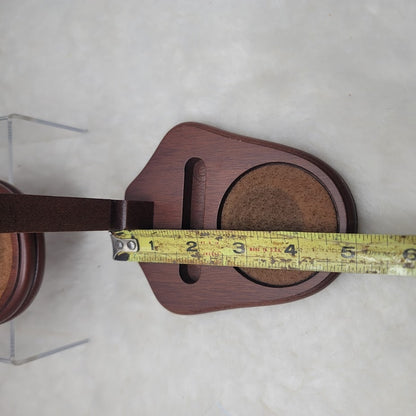 Bard's Teacup Display Walnut Cup and Saucer Stand, 4.25" H x 4" W x 5" D