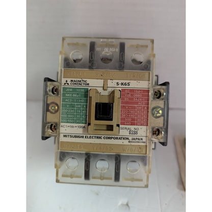 NEW Mitsubishi Electric Magnetic Contactor S-K65 Serial 933-S
