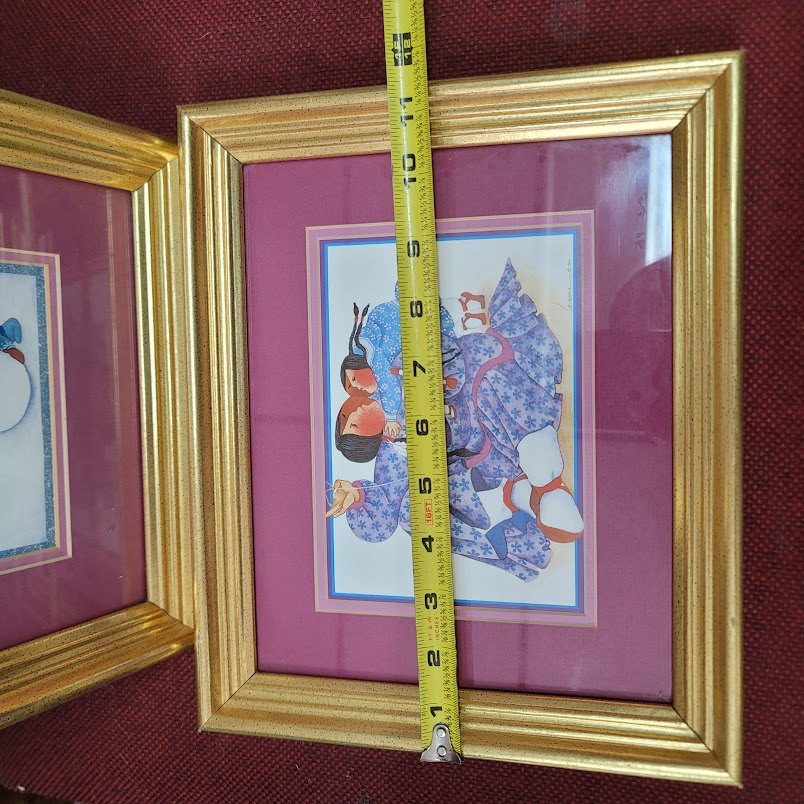 Vintage Barbara Lavallee Alaskan Art Prints Lot of 2 Framed Matted 1990