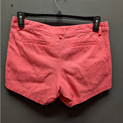Lilly Pulitzer Pink Seersucker Buttercup Shorts 6 Preppy Resort Classic Summer