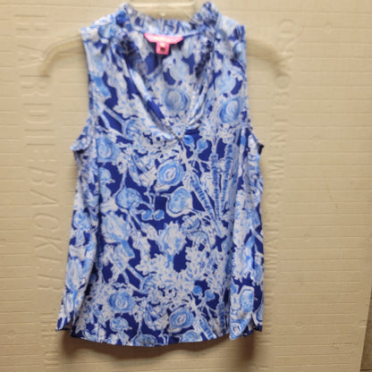 Lilly Pulitzer- ALMANDINE TOP - Pretty Peas- Royal Purple X-Small XS