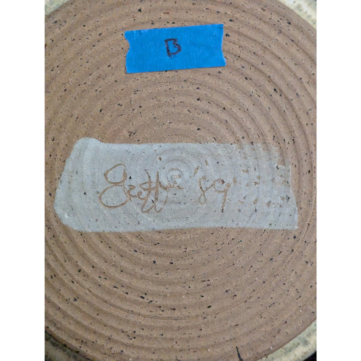 George Griffin Pottery, Sopchoppy Florida Handmade Art Pottery Plate 11"