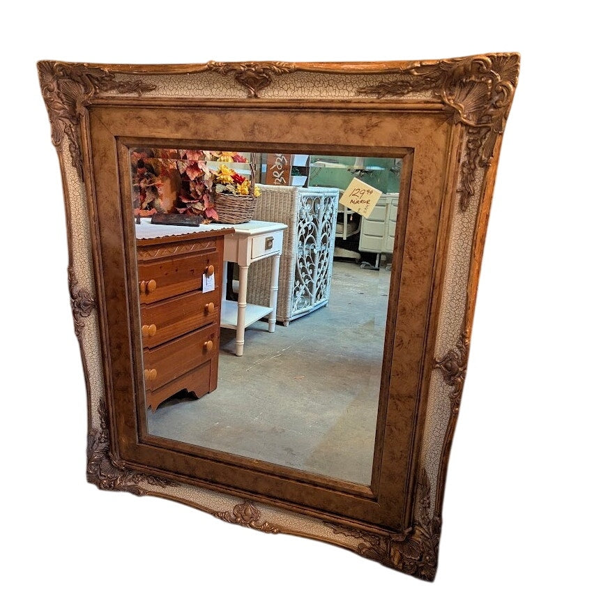 Secondhand Sandies: Large Ornate Mirror Gold Beveled 36x42