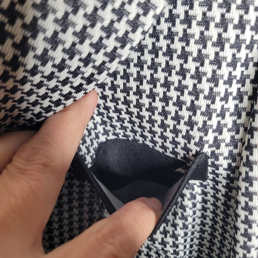 Vintage Storrs Schaefer Cinncinati Houndstooth 70's Poly Rockabilly Blazer 42R