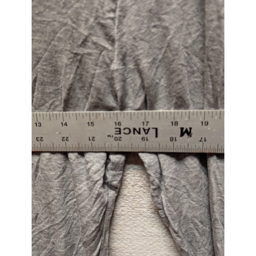 CHELSEA28 Grey layering turtleneck lettuce trim long sleeve Size XL Sweater