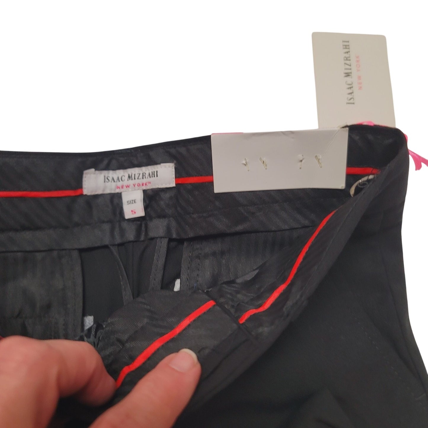 Isaac Mizrahi New York Boys Black Formal Dress Pant Size 5 Slim Fit Style PT2007