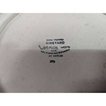 RETIRED Vineyard by Metlox Poppytrail Vernon 10 7/8 Dinner Plate