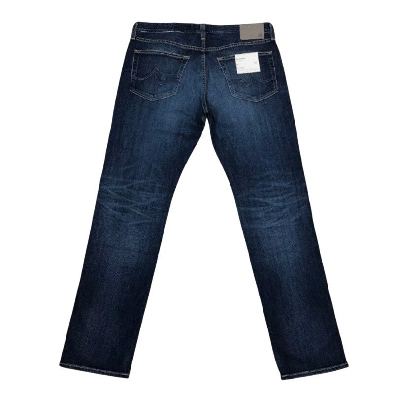 Ag Adriano Goldschmied Everett Slim-Straight Jeans Zip & Button Fly Dark Wash 36