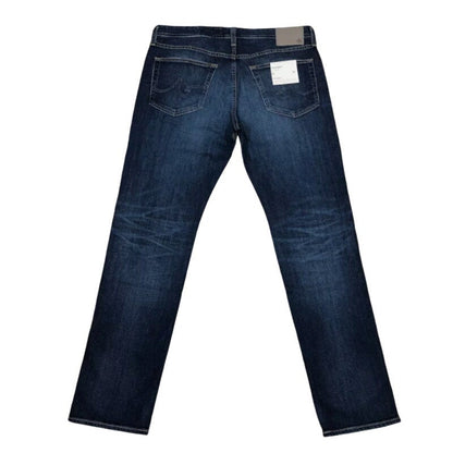Ag Adriano Goldschmied Everett Slim-Straight Jeans Zip & Button Fly Dark Wash 36