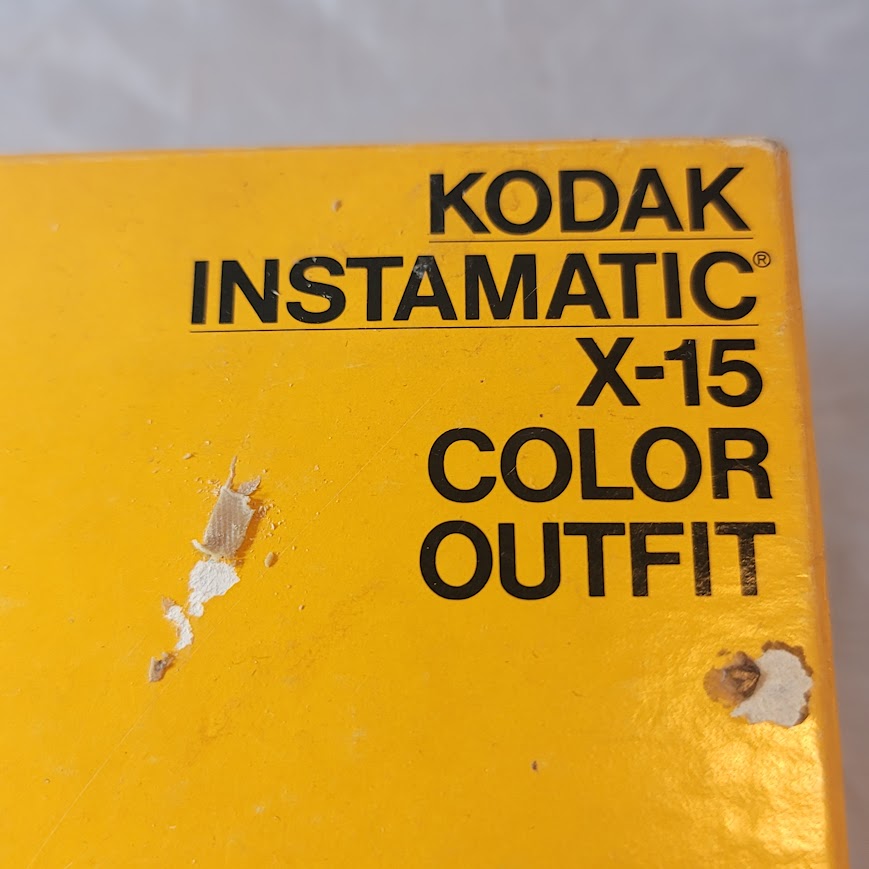 Kodak Instamatic X-15 Color Outfit Camera in box with Flash