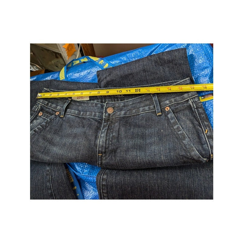 Banana Republic Size 6 stretch denim sailor style Jeans wide leg cropped