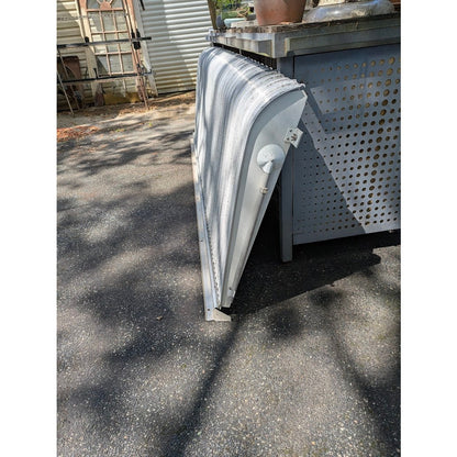 Aluminum VINTAGE awning 9.5 feet Wall brackets and channel