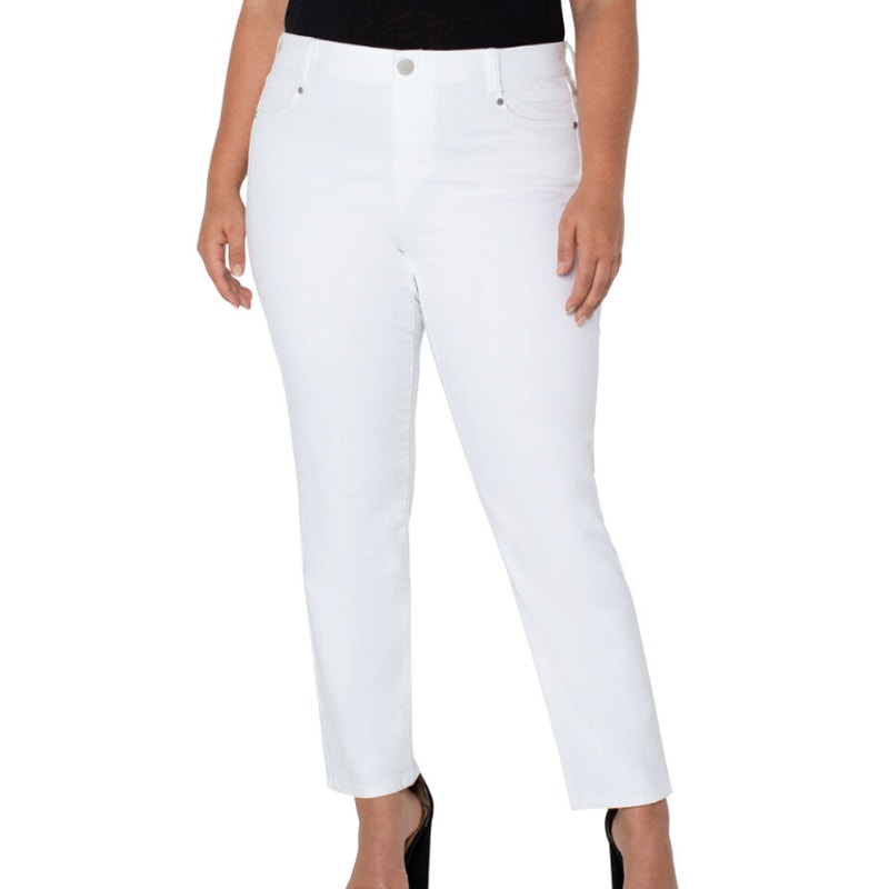 Liverpool Gia Glider Slim Size 6 / 28 Bright White NEW Jeans Stretch
