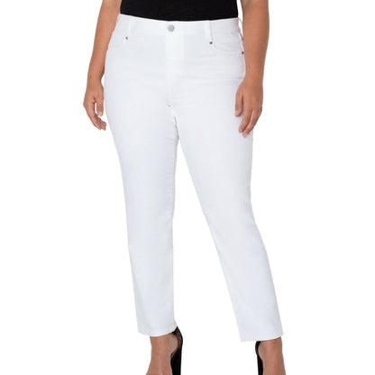 Liverpool Gia Glider Slim Size 6 / 28 Bright White NEW Jeans Stretch