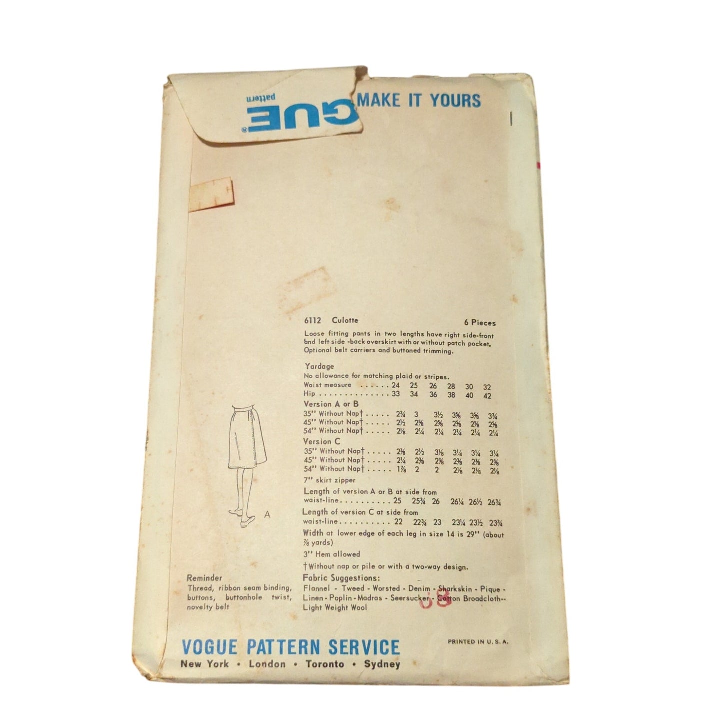 Vintage Sewing pattern