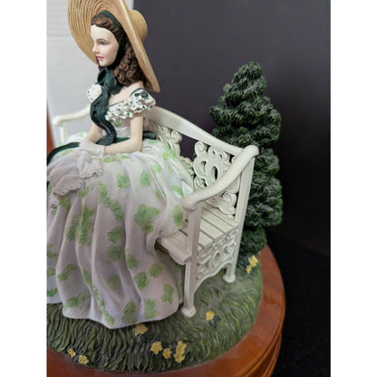 Vintage Gone With The Wind Scarlett Lady Musical Figurine Southern Belle