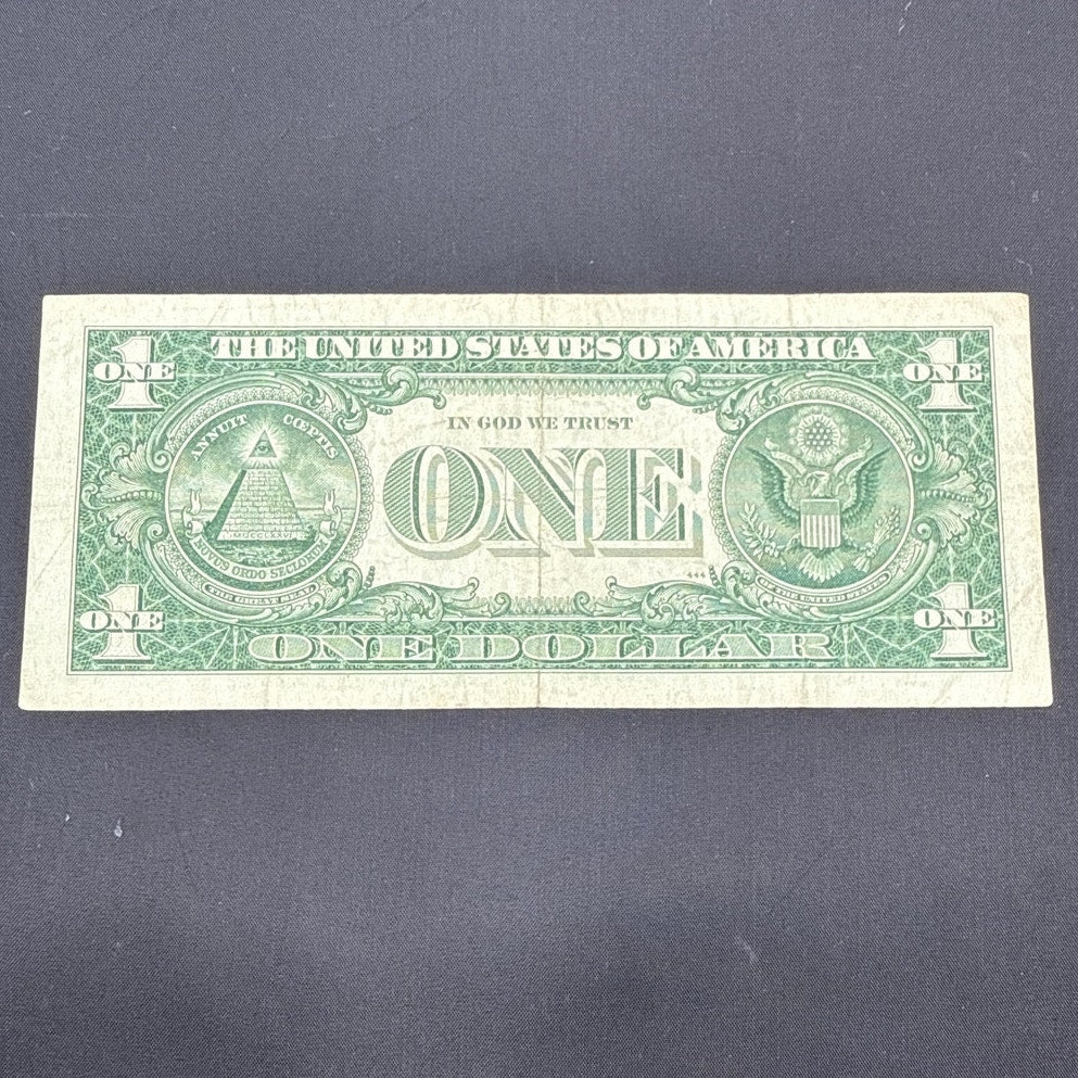 Paper Currency Bank Note Money $1 Series 1957 B silver certificate blue seal