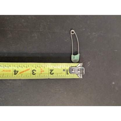 Vintage Mint Green Plastic Top Diaper Pins Safety Pins Set Craft Notion