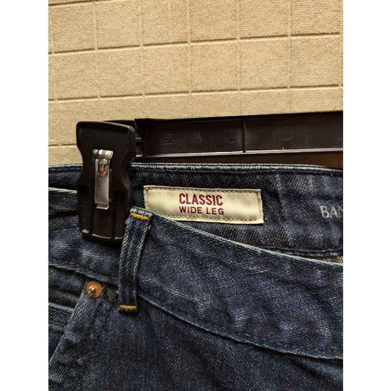 Banana Republic Size 6 stretch denim sailor style Jeans wide leg cropped