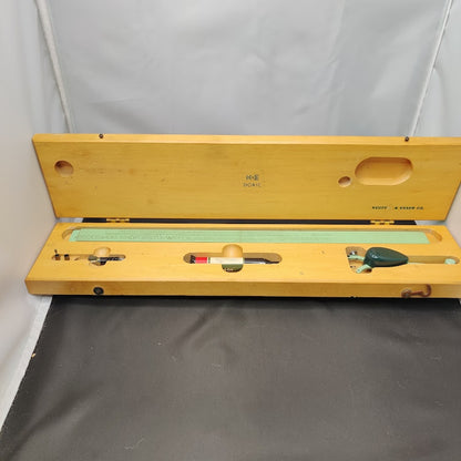 Vintage Keuffel Esser K&E Doric Lettering Set 8935 Technical Drafting Tool Case