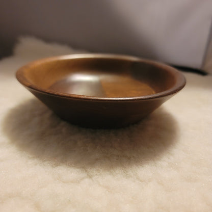 Set Of 4 Caesar Vintage Ozark Solid Wood Walnut Ware Salad Bowls 6” MCM Brown
