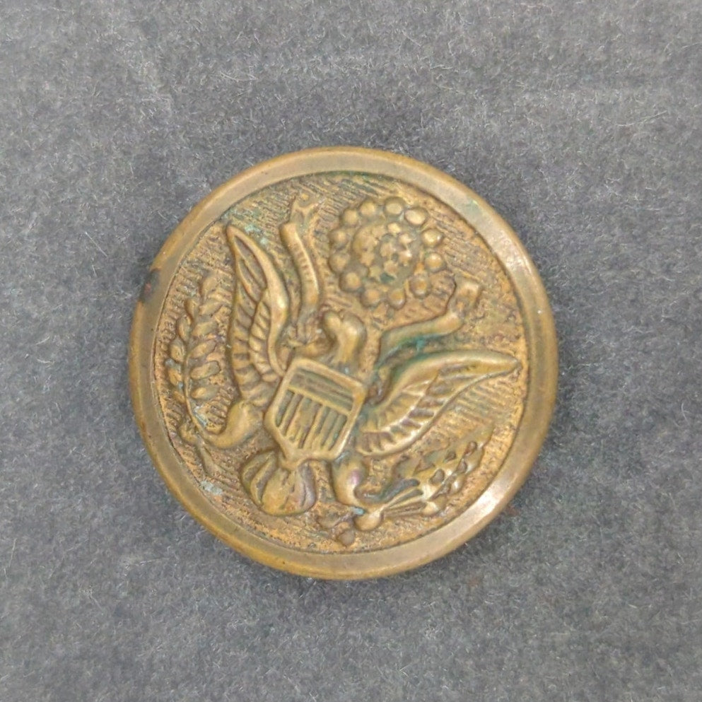 LOT GG of 10 Antique Vintage Victorian Brass Mixed Materials Buttons ESTATE FIND