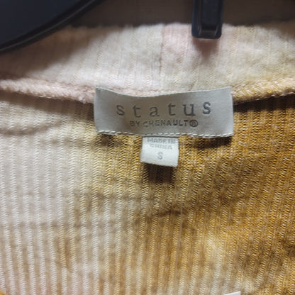 Status Chenault Small Tye Dye NEW size Small Puff Shoulder Long Sleeve Ribbed