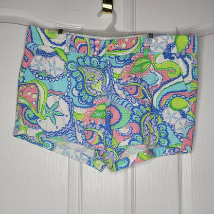 Lilly Pulitzer Short Callahan womens Size 16 dobby CONCH REPUBLIC