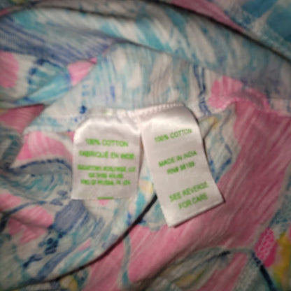 Lilly Pulitzer Essie tank top in the "Lobsters in Love" print Size Medium