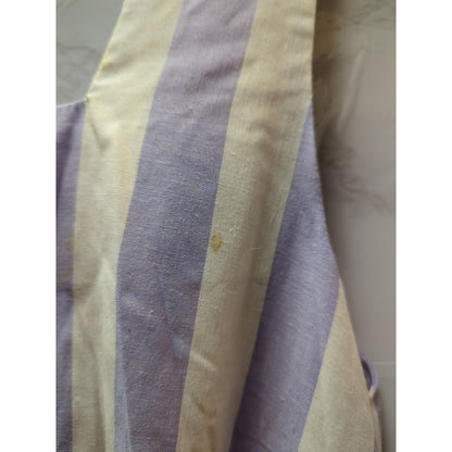 Altogether Vintage square Neck purple white striped dress sleeveless Medium