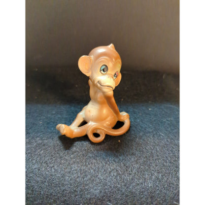 Vintage Josef Originals Sad Monkey Ceramic Figurine Kitsch Mid-Century Pottery
