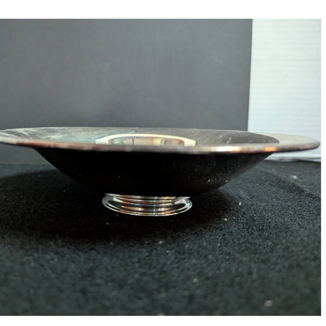 Vintage Wm. A. Rogers by Oneida Ltd. Silverplate Footed Flared Bowl Rimless